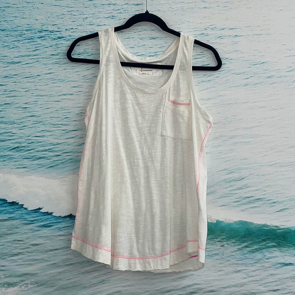 XS Anthropologie White tank LNWOT